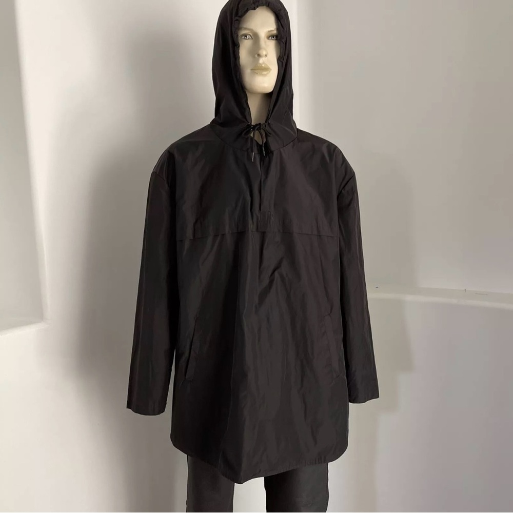 Zara Men's Hooded Black Rain Jacket NWT